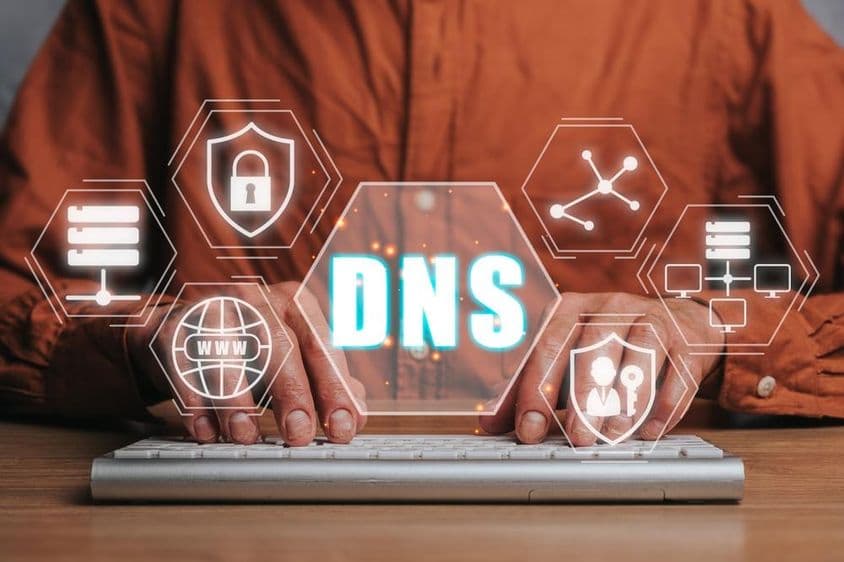 DNS, Domain névrendszer szerver.