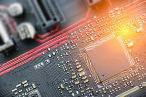 CPU nyomtatott áramköri lapon vagy NYÁK-on.