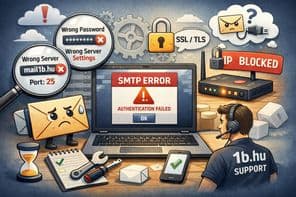 Az smtp tipikus hibái.