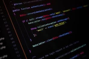 Közelkép PHP kód töredék.